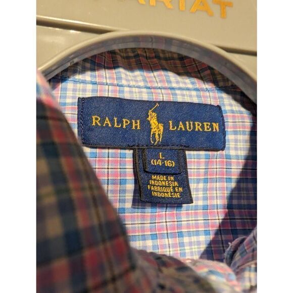 Ralph Lauren boys button-down shirt large - Picture 3 of 4